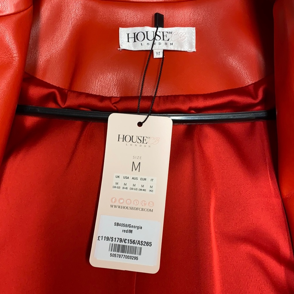 Red zip up dress